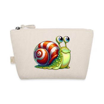 Schnecke - Bio-Täschchen - Natur - Vorne