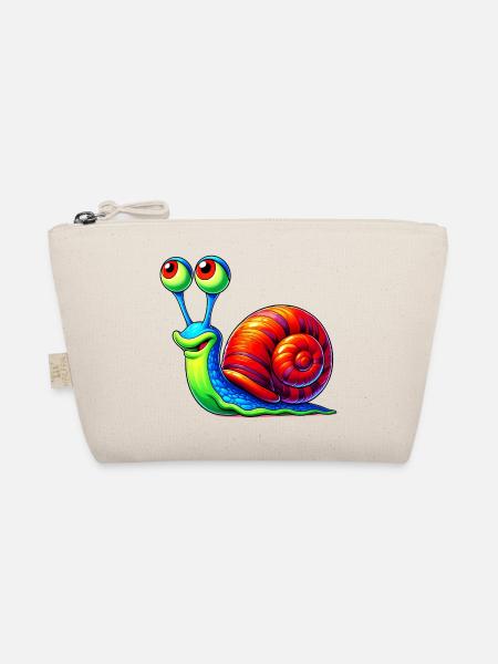 Schnecke - Bio-Täschchen - Natur