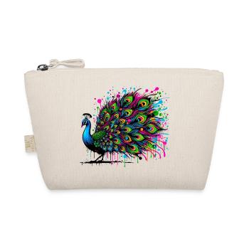 Pfau - Bio-Täschchen - Natur - Vorne
