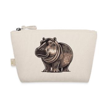 Hippopotamus - Organic Pouch - nature - Front