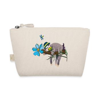 Faultier im Garten - Bio-Täschchen - Natur - Vorne