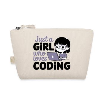 Juste une fille qui aime coder - Trousse biologique - nature - Devant