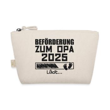 Promotion to Grandpa 2025 - Organic Pouch - nature - Front