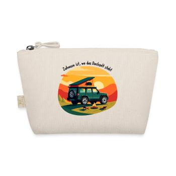 Adventurous camping car at sunset - Organic Pouch - nature - Front