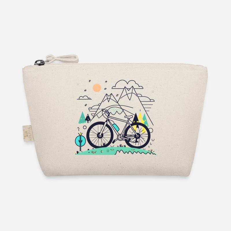 Fahrradfahrer - Bio-Täschchen - Natur