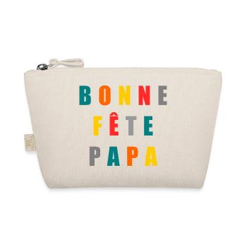 HAPPY FATHER'S DAY. DAD. FATHER'S DAY. FATHER - Organic Pouch - nature - Front