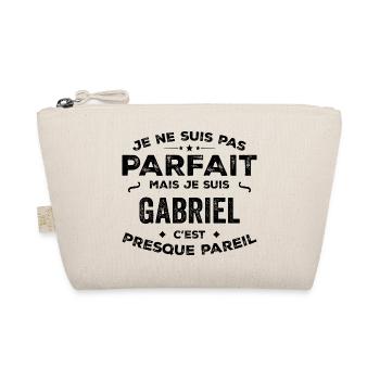 Gabriel – ein Vorname, eine lustige und stolze Legende - Bio-Täschchen - Natur - Vorne