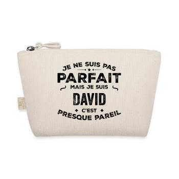 David – A First Name, a Funny and Proud Legend - Organic Pouch - nature - Front