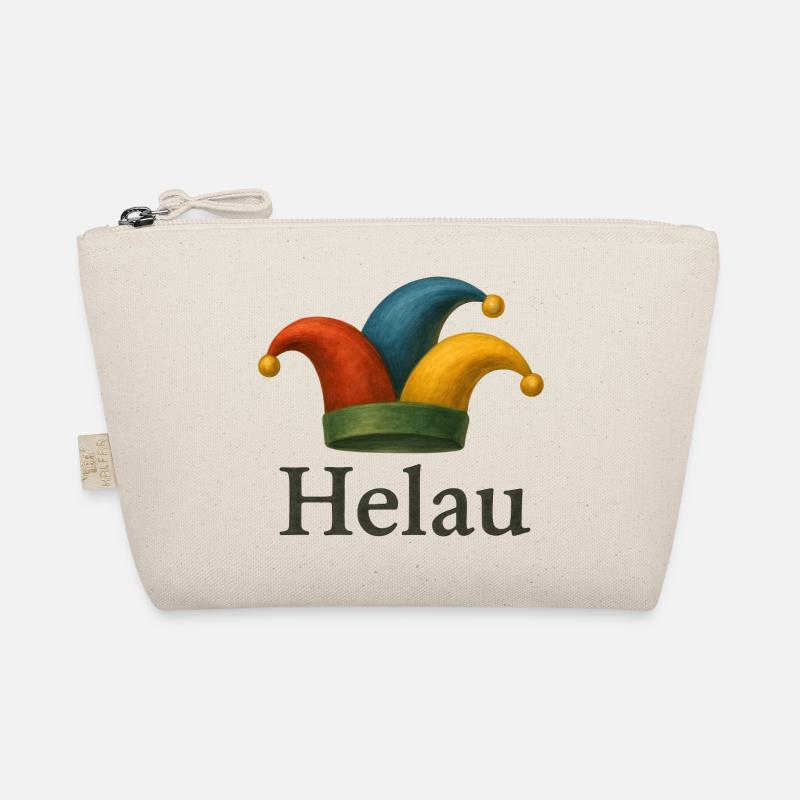 Helau Karneval Jester Hut Bio-Täschchen