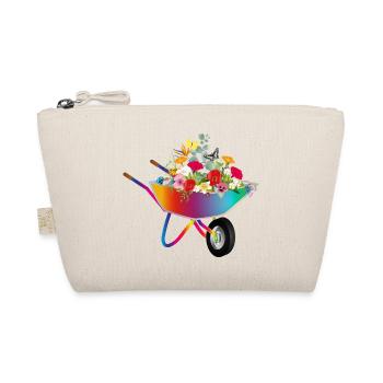 Brouette colorée avec des fleurs - Trousse biologique - nature - Devant