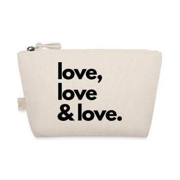 Love tote-bag kit étudiante - Trousse biologique - nature - Devant