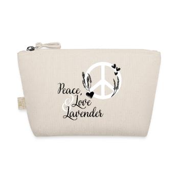 Love, Peace and Lavender - Organic Pouch - nature - Front