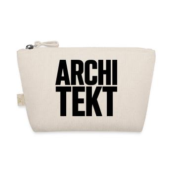 Architekt Schriftzug gestapelt - Bio-Täschchen - Natur - Vorne