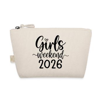 Girls Weekend 2026 Lettering - Organic Pouch - nature - Front