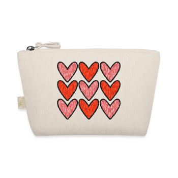 CŒUR. PAPA. MAMAN. NOEL. NOËL. EVJF. BEBE. ENFANT. - Trousse biologique - nature - Devant
