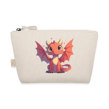 Drachen Drache - Bio-Täschchen - Natur - Vorne