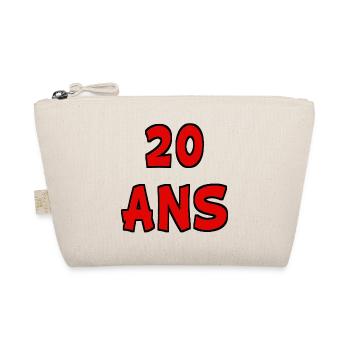 20. 20 ANS. 20e ANNIVERSAIRE. ANNIVERSAIRE 20 ANS. - Trousse biologique - nature - Devant