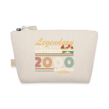 September 2000 Vintage Retro Birthday Gift - Organic Pouch - nature - Front