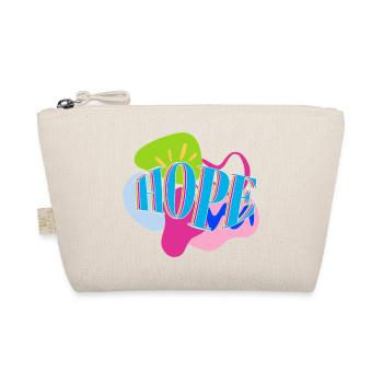 Design HOPE vibrant, abstrait et coloré - Trousse biologique - nature - Devant
