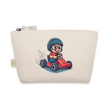 Pilote de kart avec casque et lunettes - Trousse biologique - nature - Devant