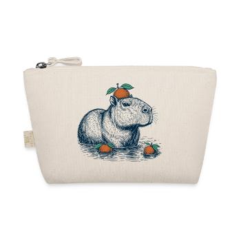 Capybara avec de l’orange sur la tête - Trousse biologique - nature - Devant