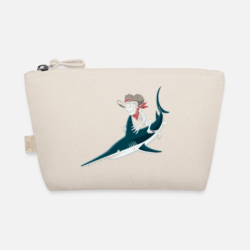 Knochencowboy auf Sägefisch-Abenteuer Sägerochen  - Bio-Täschchen - Natur
