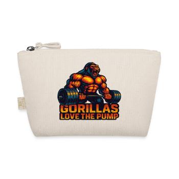 Bodybuilding Gym Fitness Gorillas Love the Pump - Organic Pouch - nature - Front