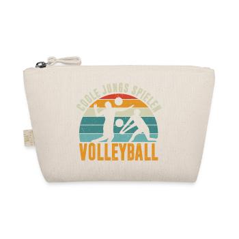 Volleyball Kids Gifts Volleyball Players - Organic Pouch - nature - Front