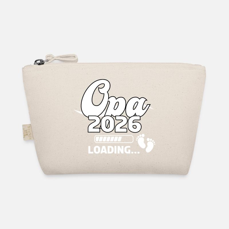 Opa 2026 Loading Baby Footprints Design - Bio-Täschchen - Natur