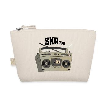 Vintage Boombox Cartoon SKR700 Cassette Recorder - Organic Pouch - nature - Front