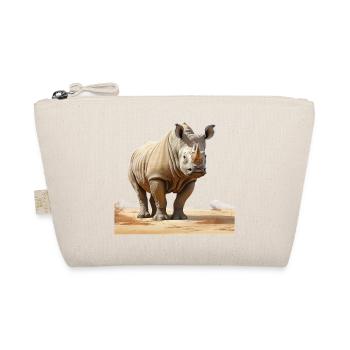 Wüsten Nashorn Illustration - Bio-Täschchen - Natur - Vorne