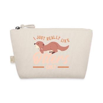 Sea Otter Like Otter Cute - Organic Pouch - nature - Front