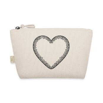Pain d’épices coeur vide – Modèle de coeur motif Bavière - Trousse biologique - nature - Devant