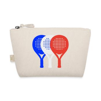 Padel-Frankreich2 - Bio-Täschchen - Natur - Vorne