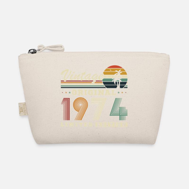 Original 1974 Vintage Retro Geburtstagsgeschenk - Bio-Täschchen - Natur