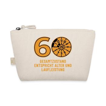 HU November 2025 - 60 Jahre - Geburtstag Geschenk - Bio-Täschchen - Natur - Vorne