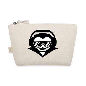 Vampire DJ with headphones and sunglasses - Organic Pouch - nature - Front
