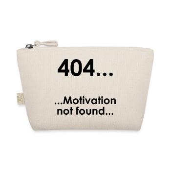 Unispruch "Error404" Student Geschenk, Studenten - Bio-Täschchen - Natur - Vorne