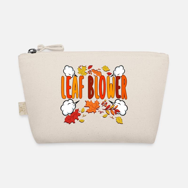 Leaf Blower Autumn Tee Organic Pouch