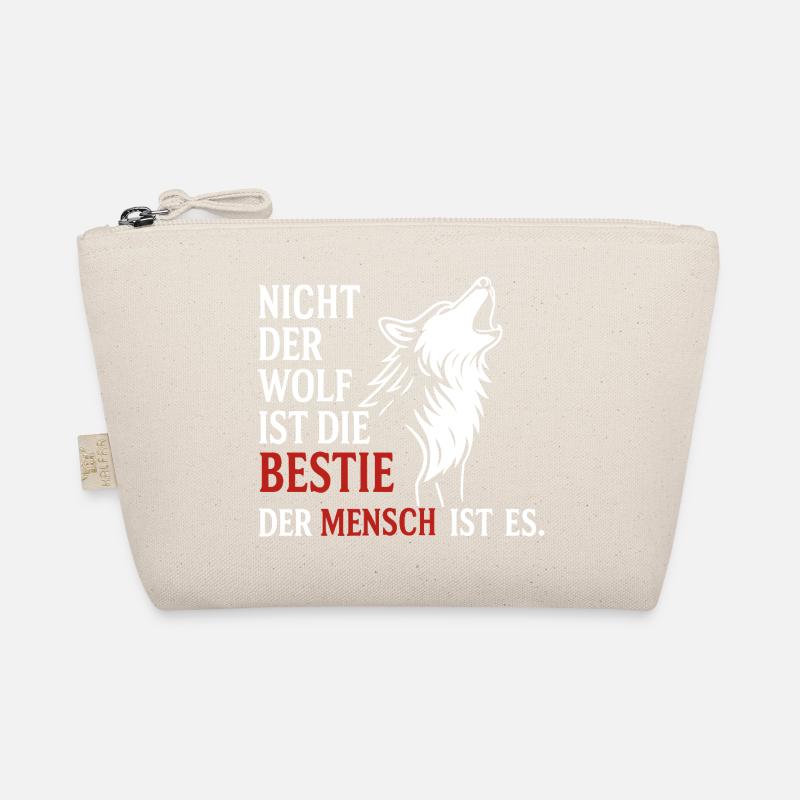 CoolesWolfs Design mit Spruch Bio-Täschchen