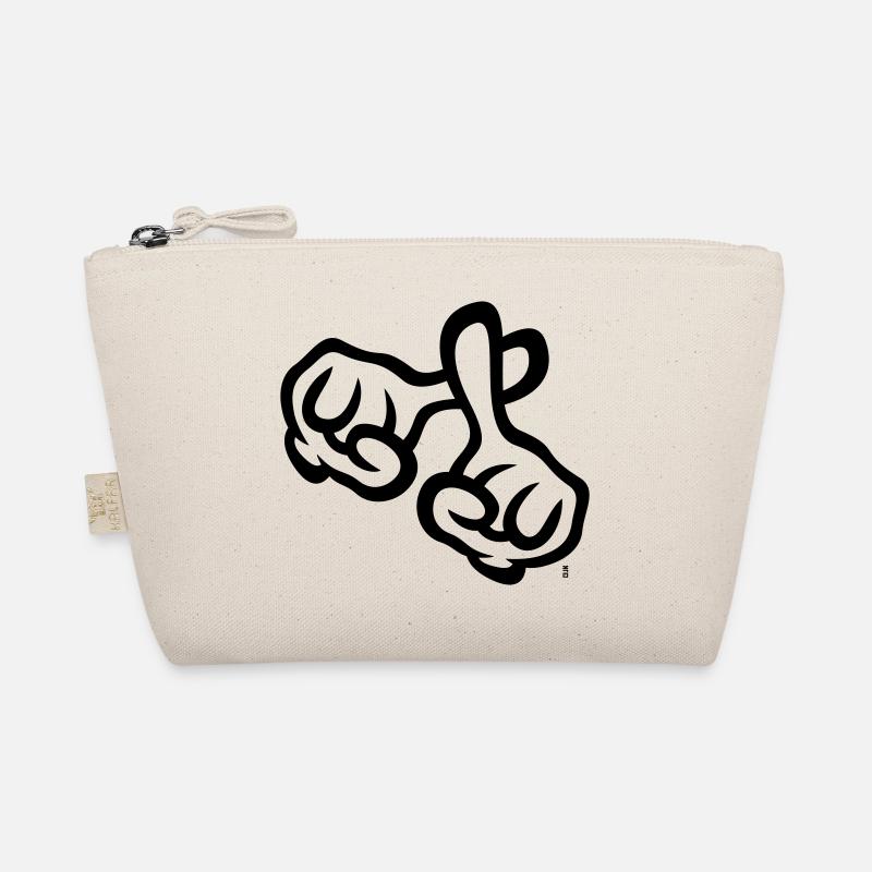 Finger cross (hands / cross / Bible / religion, 1C) Organic Pouch