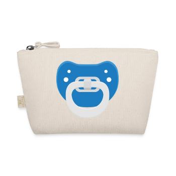 Blue pacifier - Organic Pouch - nature - Front