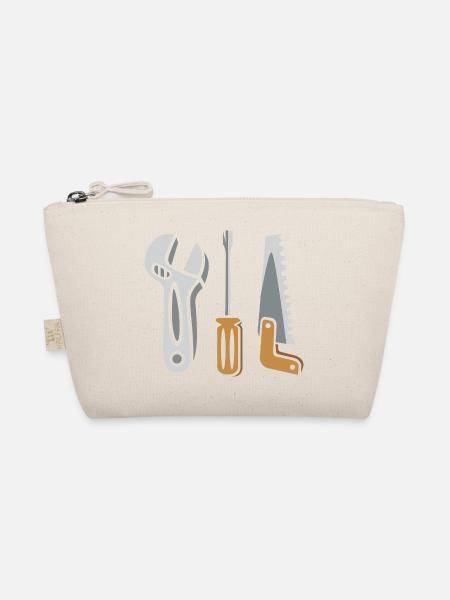 Werkzeug Set – Heimwerker Design - Bio-Täschchen - Natur