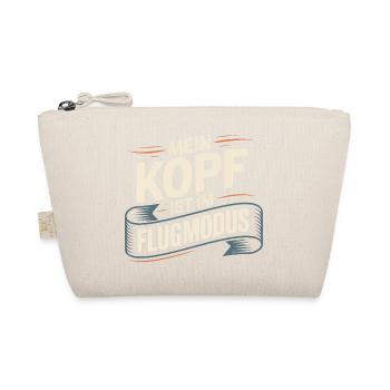 My head is in airplane mode – Funny saying - Organic Pouch - nature - Front