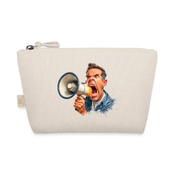 Loud call with megaphone - Organic Pouch - nature - Front