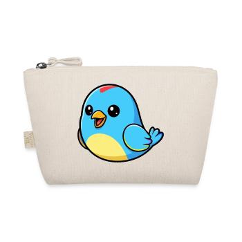 Joyeux oiseau bleu dessin animé - Trousse biologique - nature - Devant