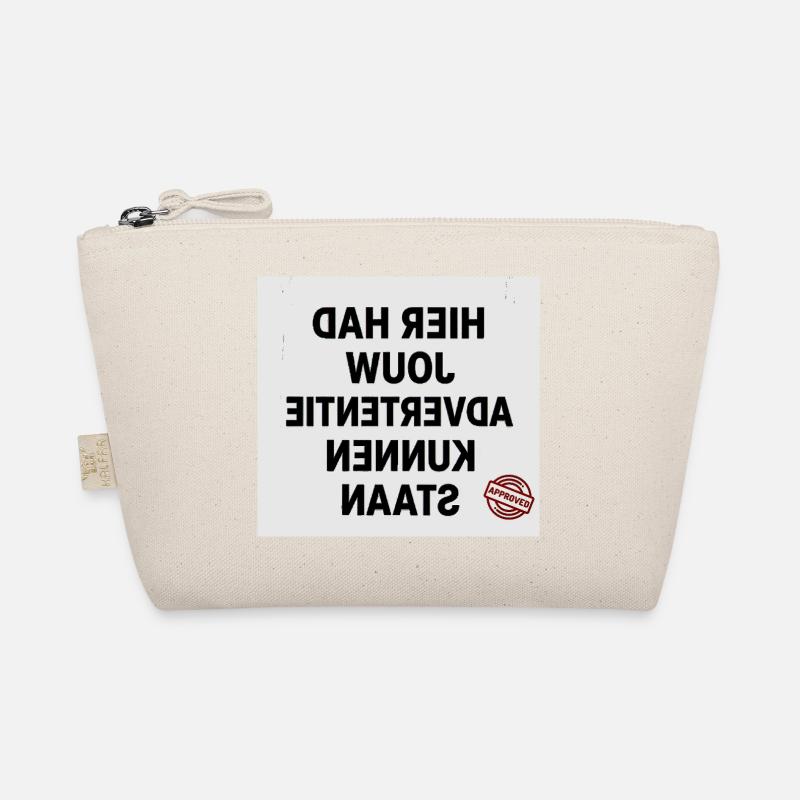 Large Typography with Approval Stamp Organic Pouch