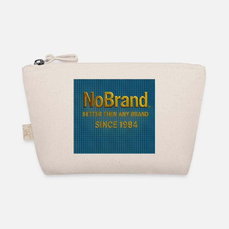 Texte NoBrand Gold sur denim Trousse biologique