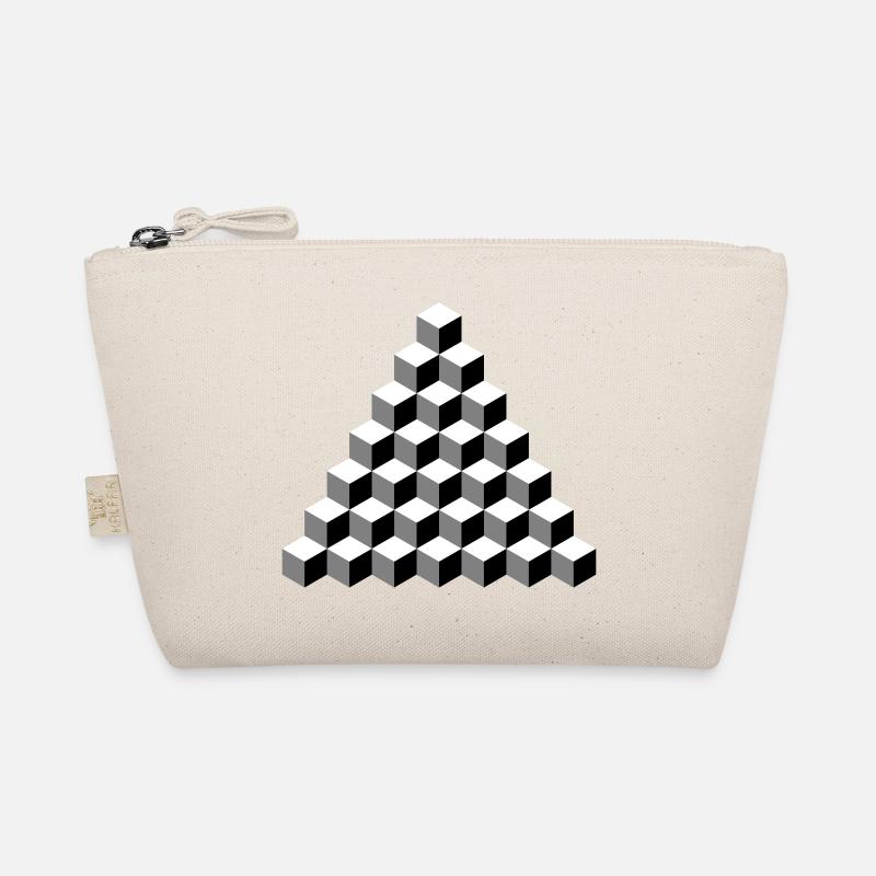 Isometric Cube Pyramid Organic Pouch