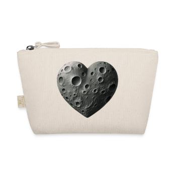 MOON LOVER – Frieden & Liebe - Bio-Täschchen - Natur - Vorne